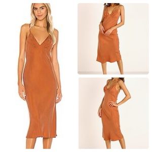 Auguste The Label Terracotta Midi Dress
